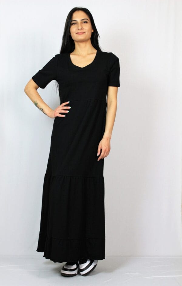 Рокля волани черна - Image 3