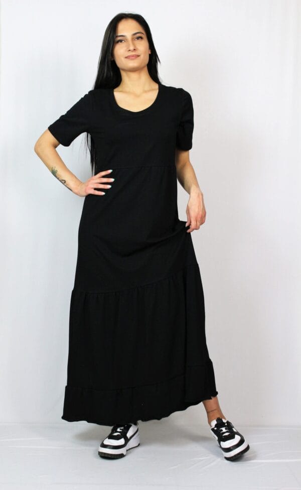 Рокля волани черна - Image 5