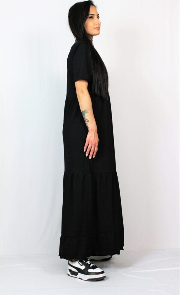 Рокля волани черна - Image 6