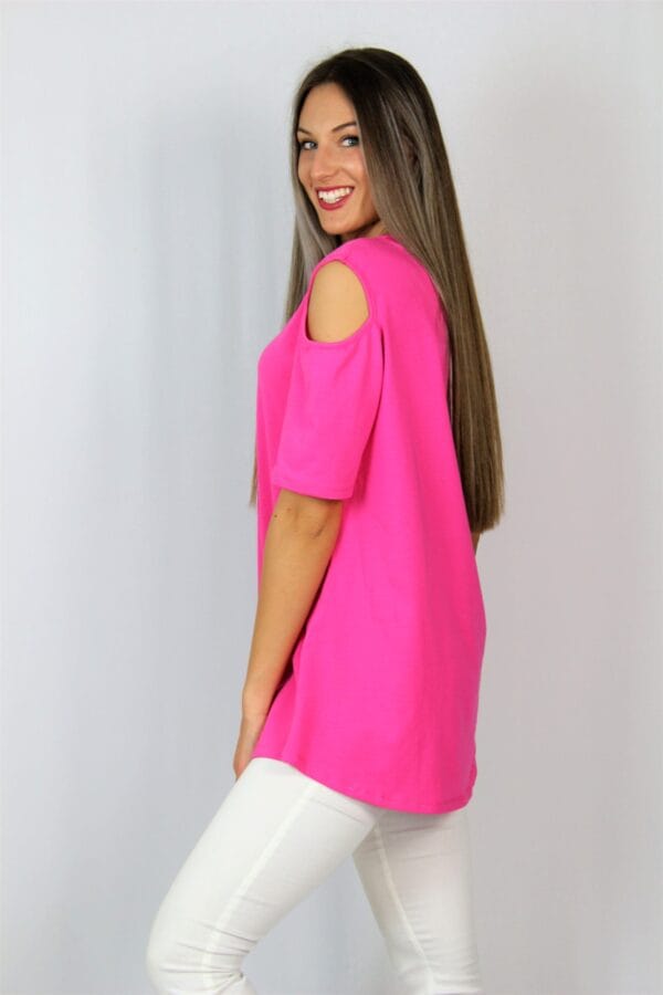 Туника памук розова - Image 5