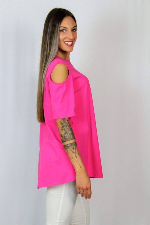 Туника памук розова - Image 4