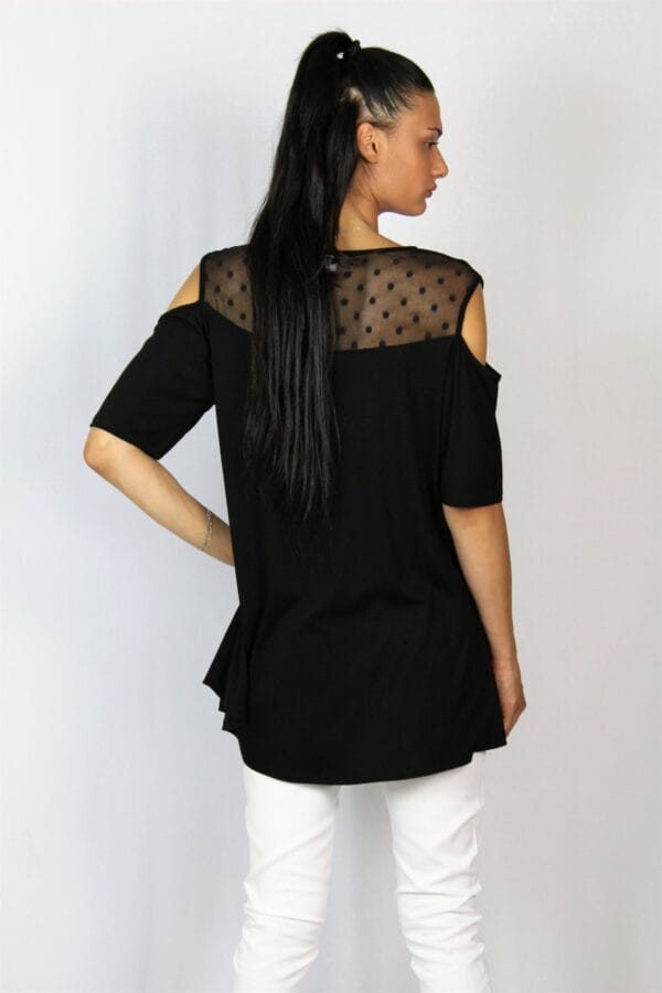 Туника с платка тюл точки - Image 4