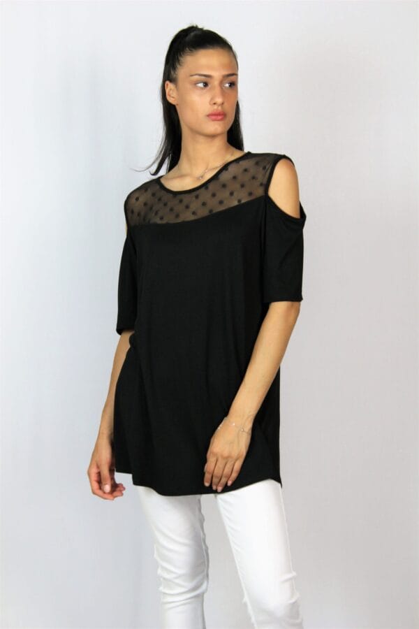 Туника с платка тюл точки - Image 6