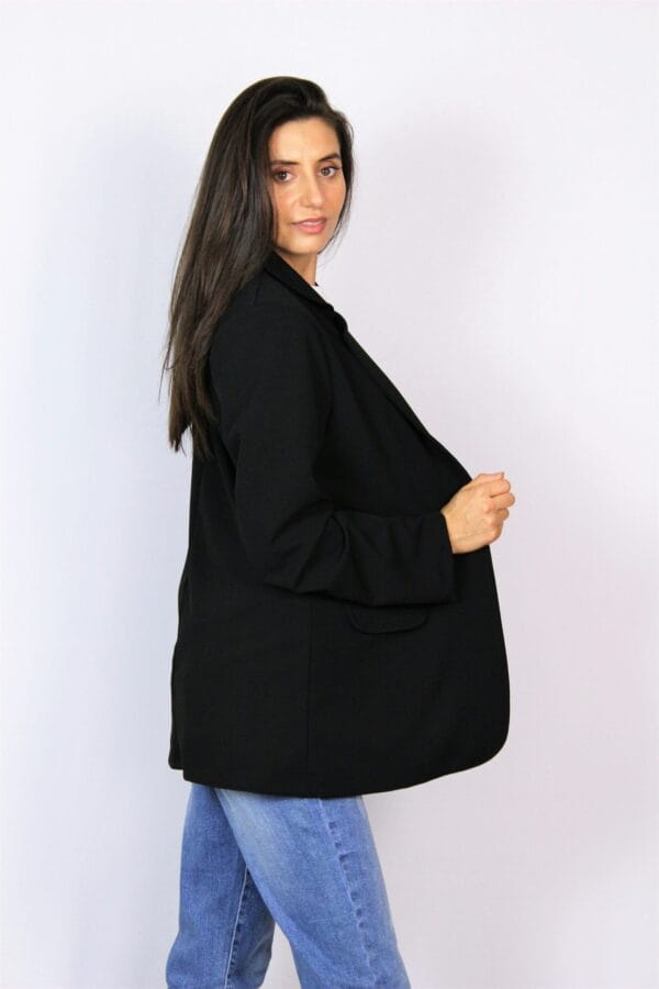 Блейзер с дълъг ръкав черен - Image 5
