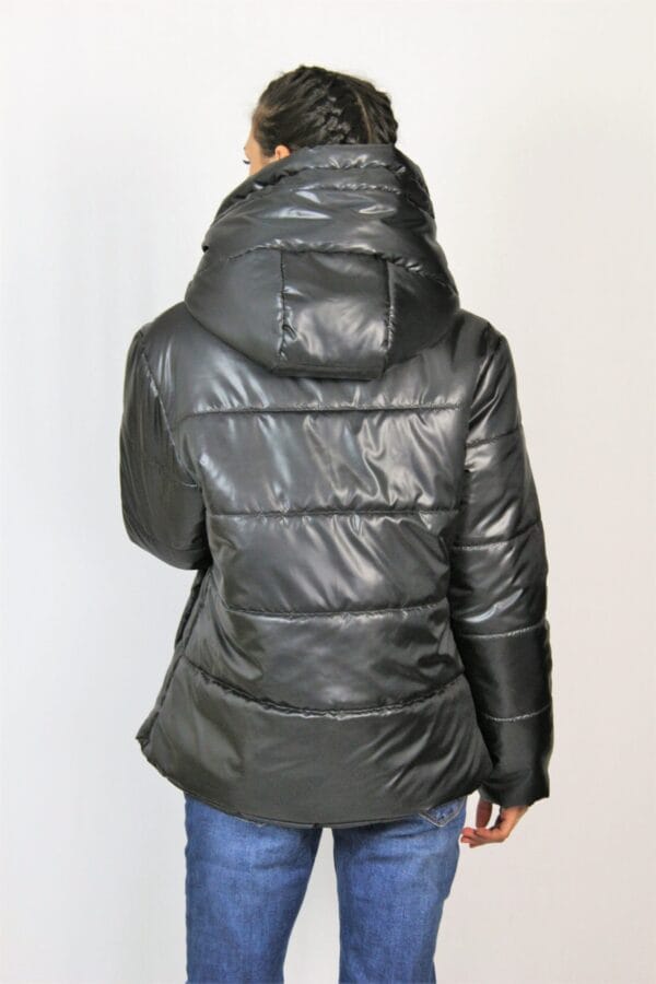 Яке с качулка черно - Image 6