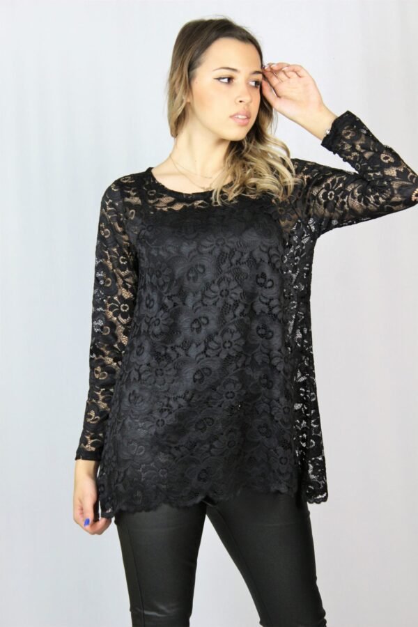 Туника дантела черна - Image 4