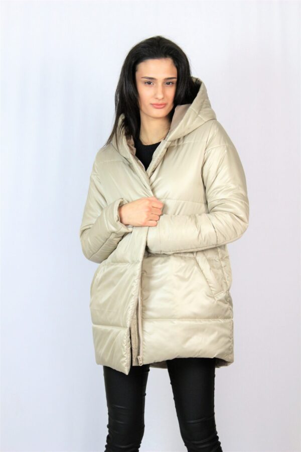 Ватирано яке бежово - Image 3