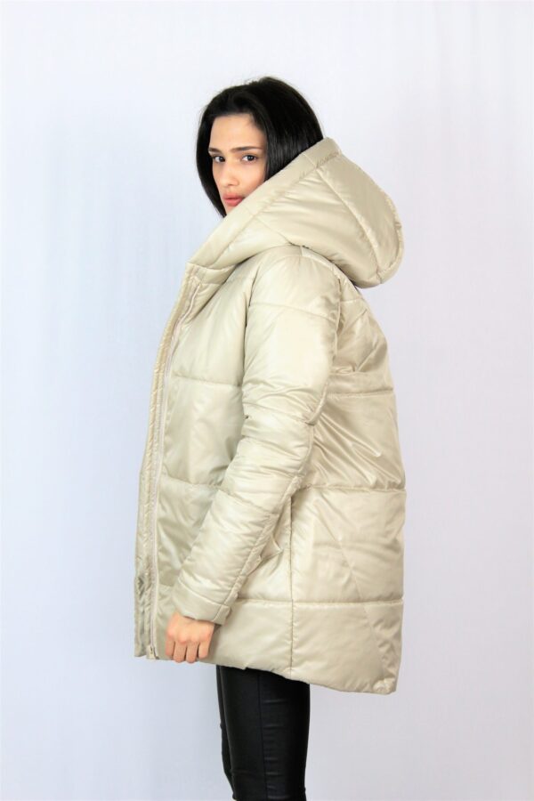 Ватирано яке бежово - Image 5