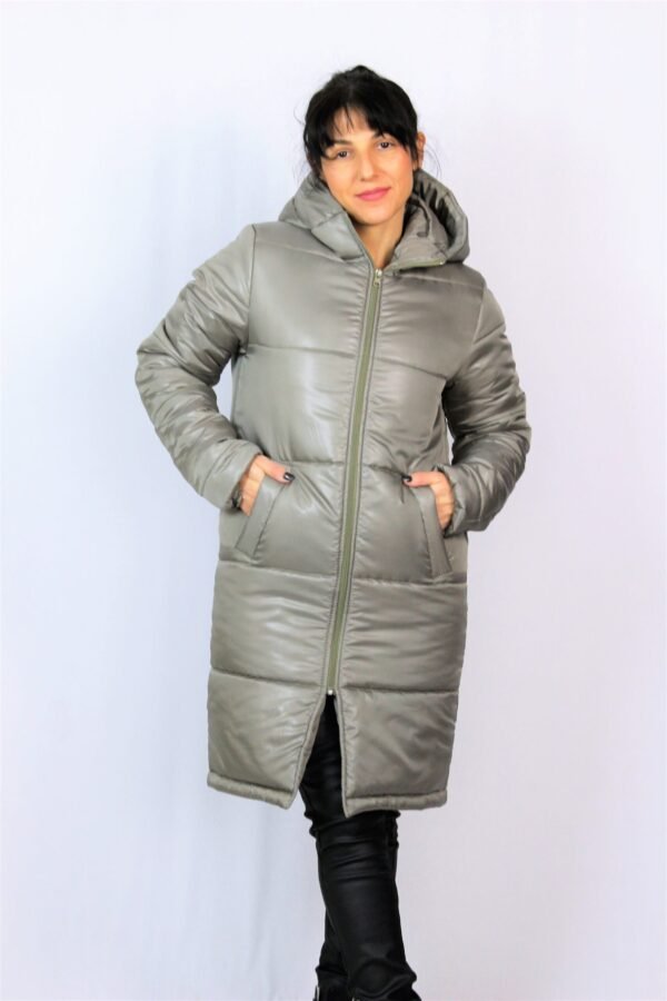 Дълго ватирано яке камък - Image 6