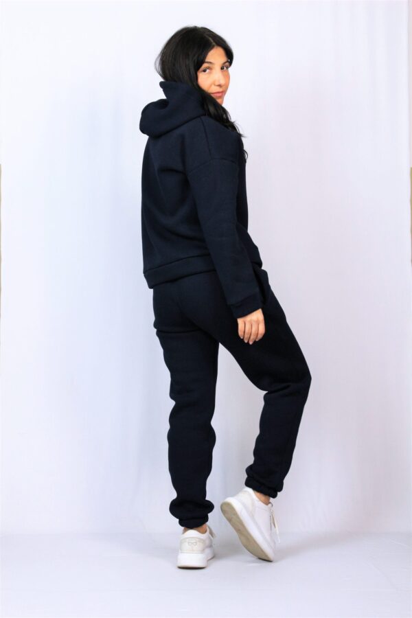 Топъл памучен комплект тъмносин - Image 6