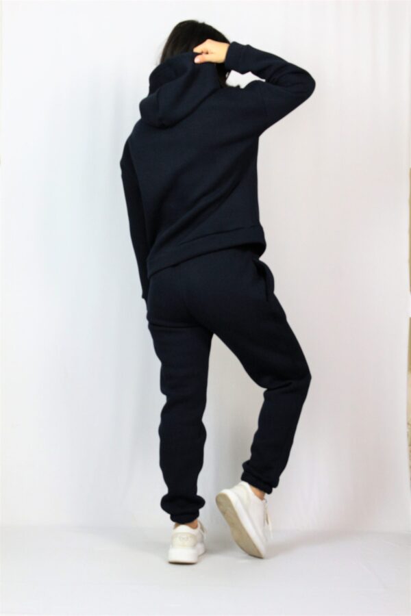 Топъл памучен комплект тъмносин - Image 5