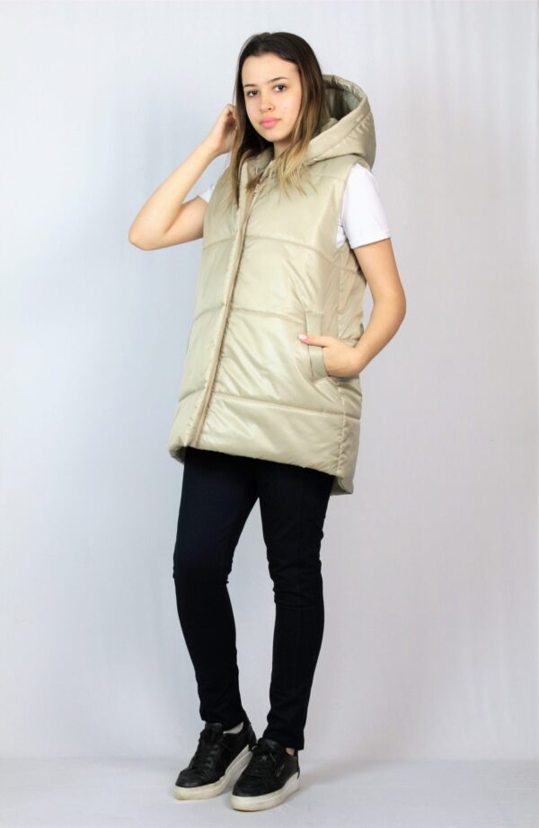 Ватиран елек бежов - Image 8