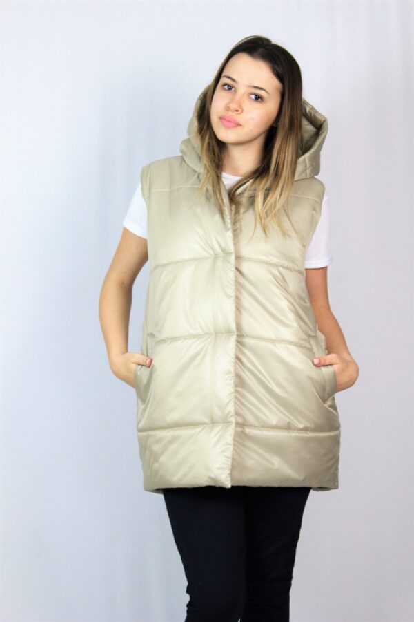 Ватиран елек бежов - Image 6