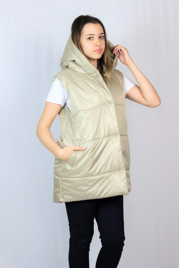 Ватиран елек бежов - Image 3