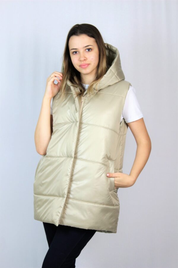 Ватиран елек бежов - Image 7