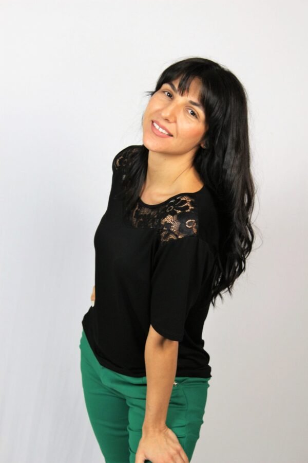 Блуза с платка дантела - Image 3