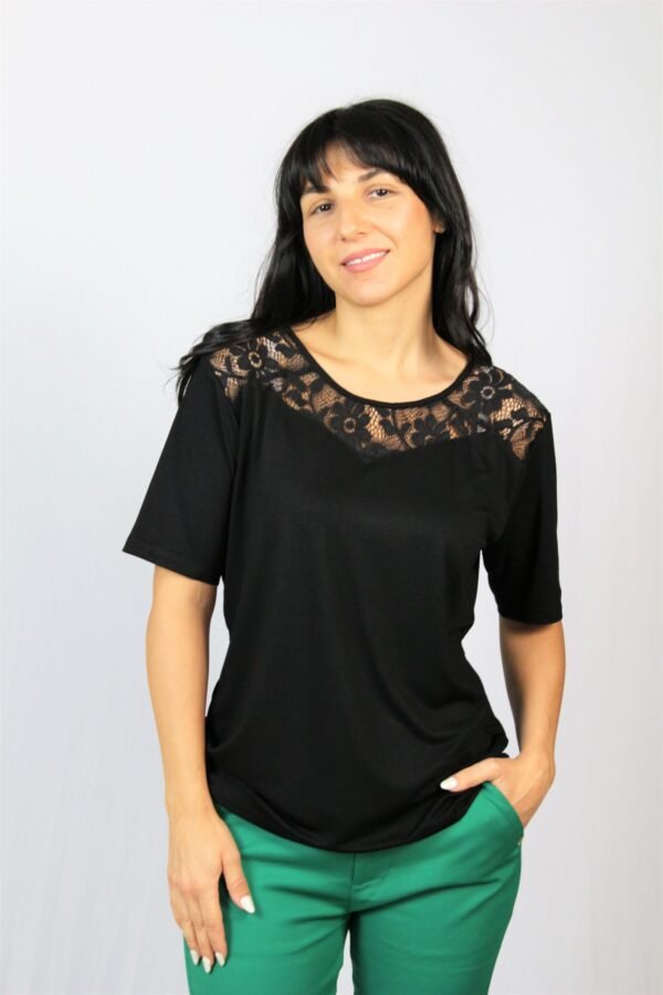 Блуза с платка дантела - Image 6