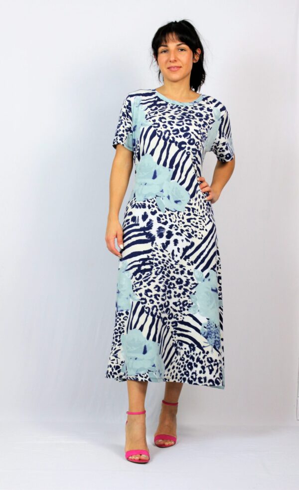 Рокля принт синя - Image 6