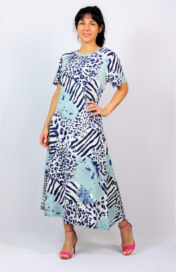 Рокля принт синя - Image 3