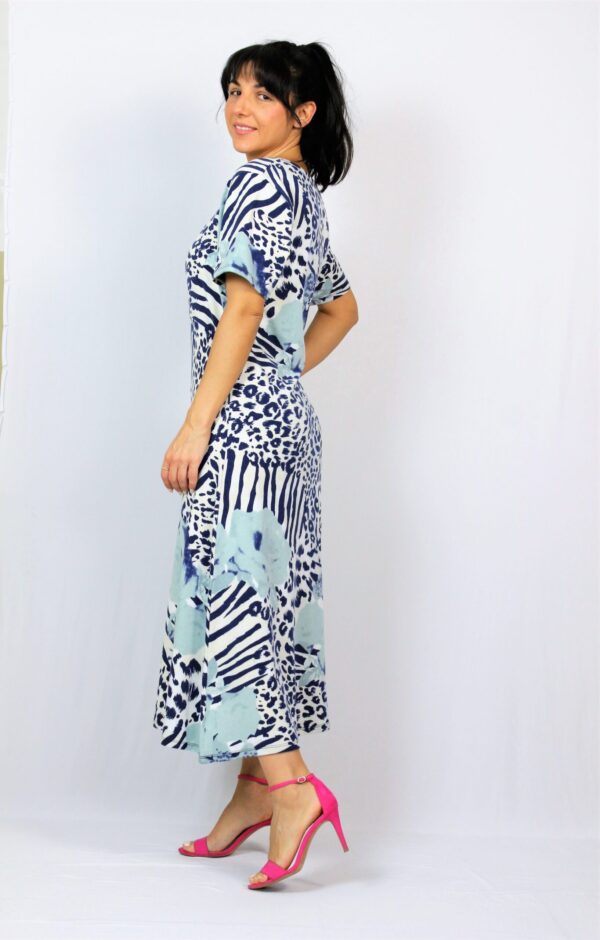 Рокля принт синя - Image 4