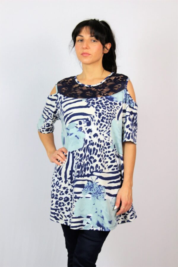 Туника принт синя - Image 5