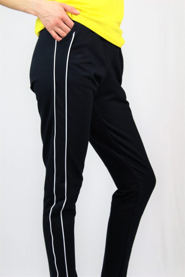 Спортен панталон с кантове тъмносин - Image 7