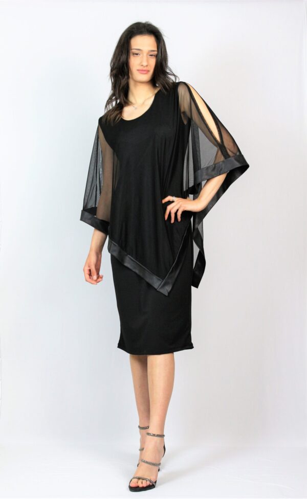 Еластична рокля с тюл - Image 6