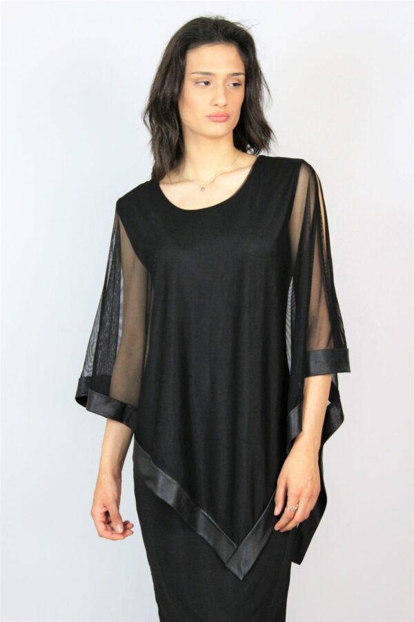 Еластична рокля с тюл - Image 10