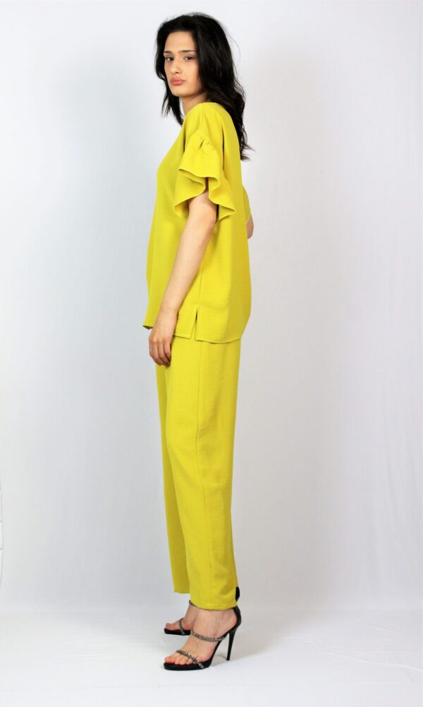 Блуза с къдри жълта - Image 7