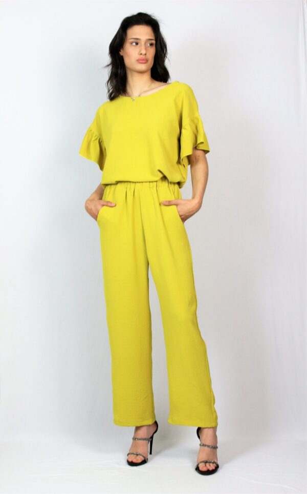 Блуза с къдри жълта - Image 6