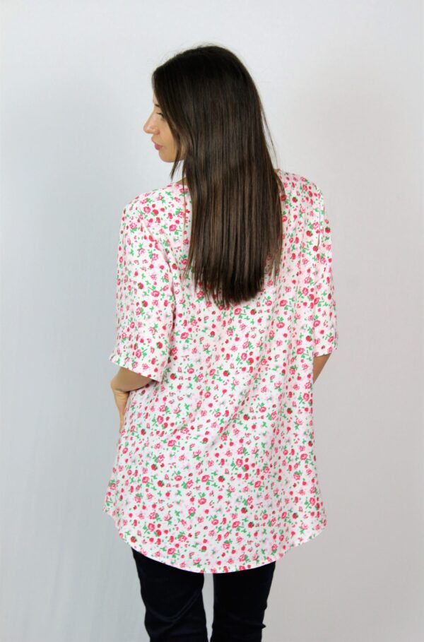Туника цветя бяла - Image 4