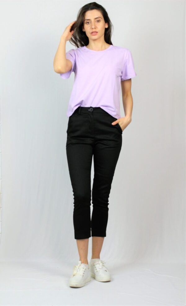 Панталон с цепки черен - Image 6