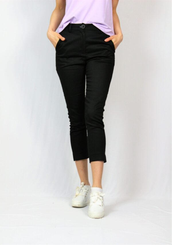 Панталон с цепки черен - Image 4