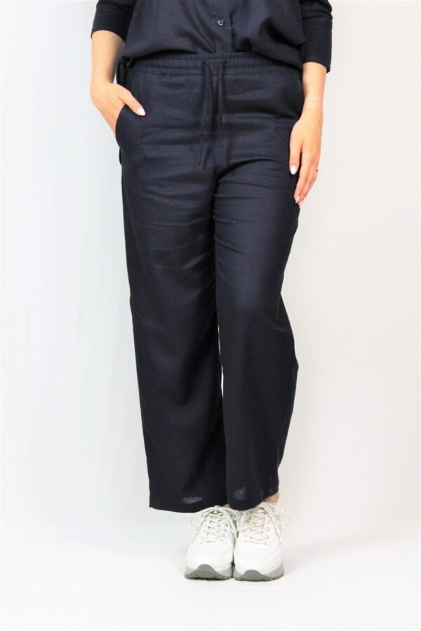 Панталон лен тъмносин - Image 9