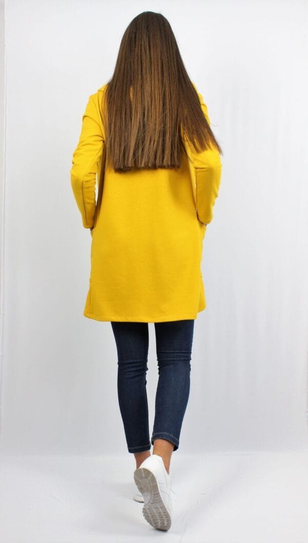 Жилетка от трико жълта - Image 3