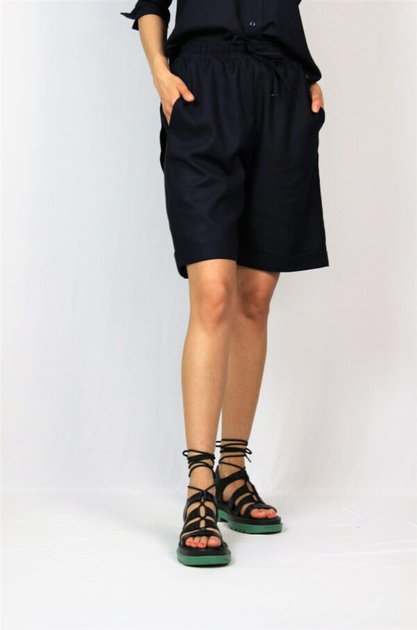 Бермуди лен тъмносини - Image 4