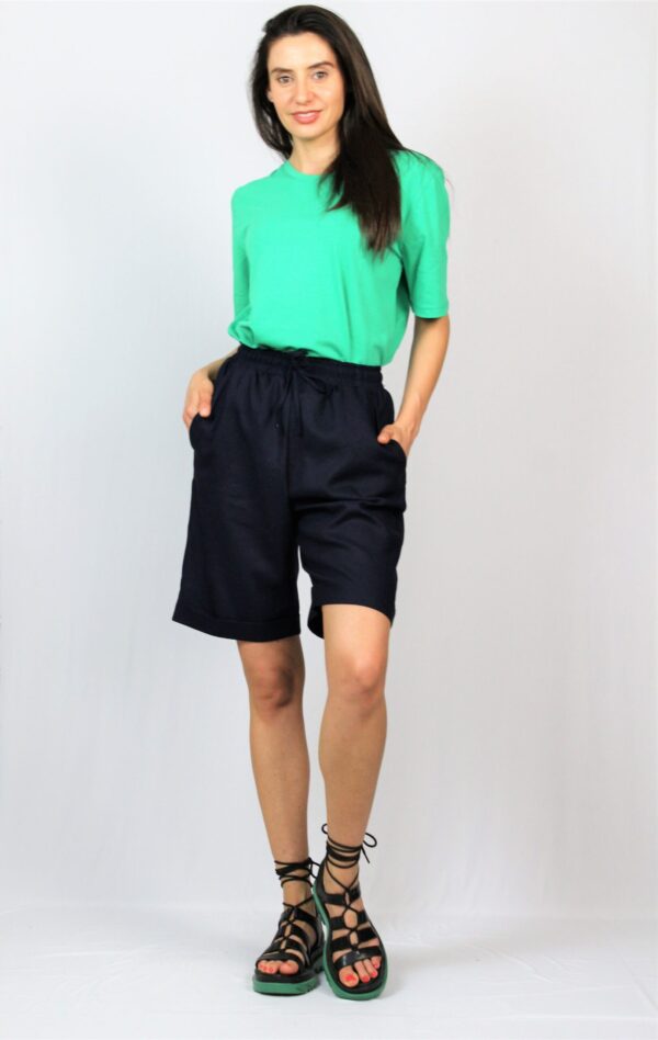 Бермуди лен тъмносини - Image 6