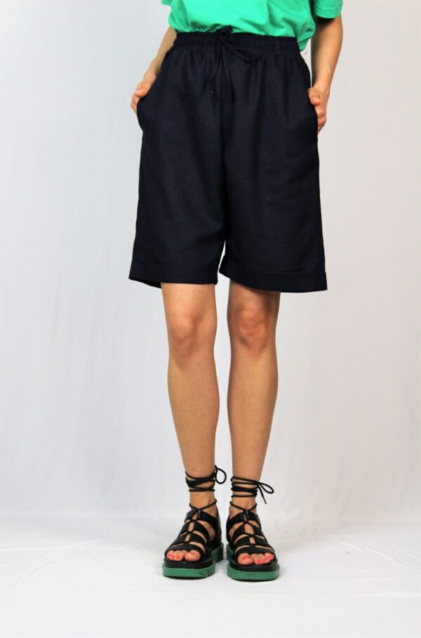 Бермуди лен тъмносини - Image 4