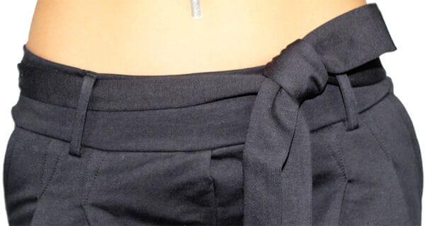 Спортен панталон черен с колан - Image 4