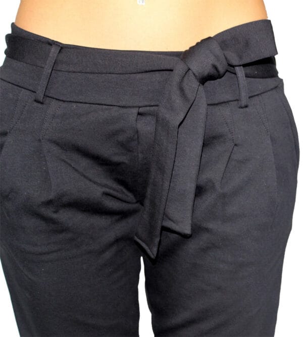 Спортен панталон черен с колан - Image 3