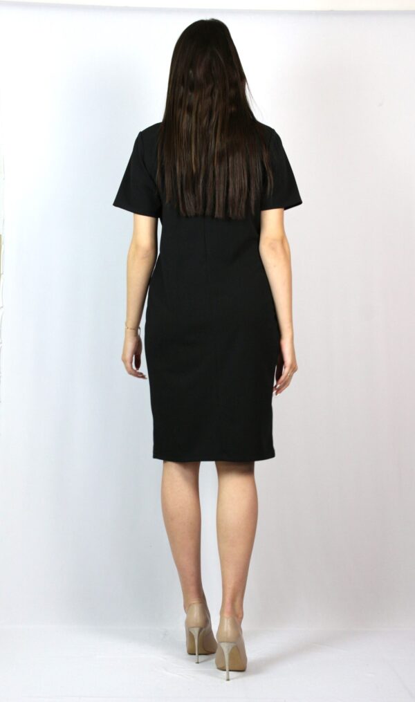 Рокля с дантелен триъгълник черна - Image 6