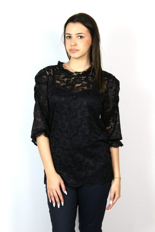 Блуза дантела черна - Image 2