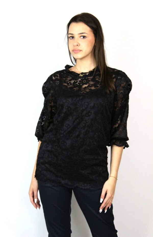 Блуза дантела черна - Image 1