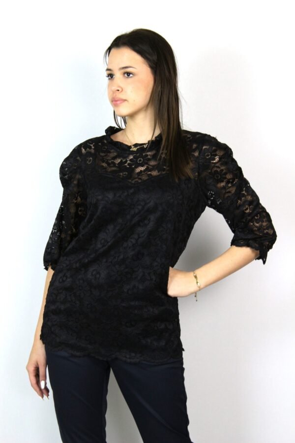 Блуза дантела черна - Image 3