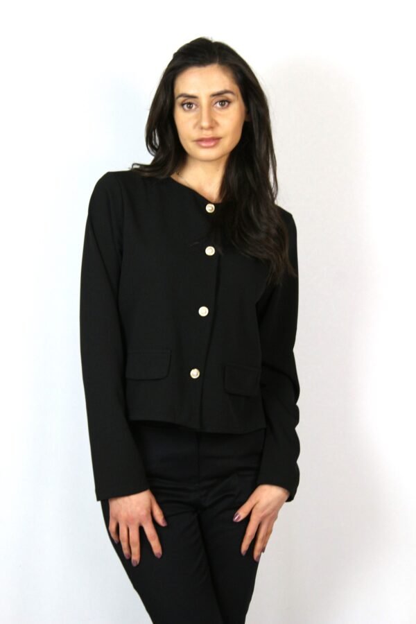 Късо сако черно - Image 5