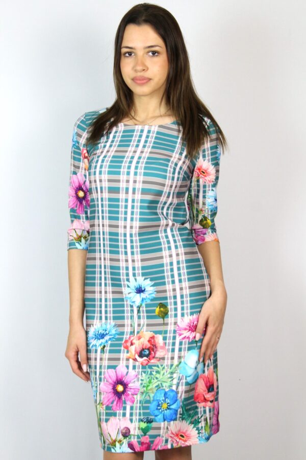 Рокля спринг с бордюр мента - Image 3